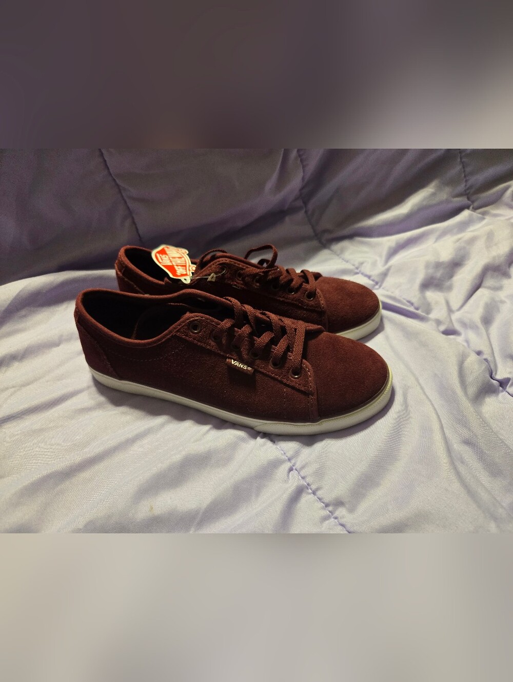 NWT Vans Low Top Suede Sneakers in Deep Wine